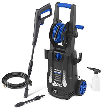 AR Blue Clean Hidrolimpiadora de Alta Presión con Kit de Limpieza de Tuberías e-1600 HRD (1600 W, 125 bar, 420 l/h)