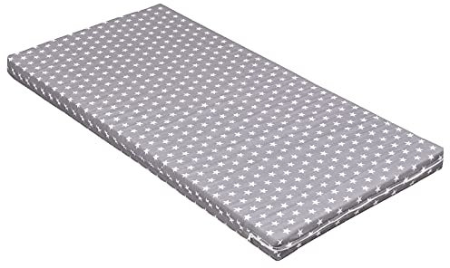 Baby Delux Kinderbettmatratze 120x60 cm Matratze für Babybett Kinderbett Kindermatratze Grey Stars