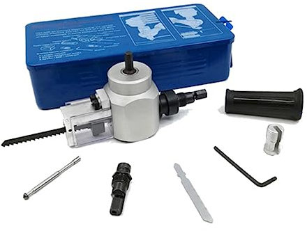 DOITOOL Blechschneider Blechknabber Mit Doppelkopf Für Metallbleche Metallstangen Und Scheiben Geeignet Zum Schneiden Und Sägen Von Kunststoff Fiberglas Und Holz Ohne Fräsen