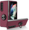 YOUULAR Folding Mobile Phone Case for Samsung Galaxy Z Fold 4 5G,[Support Car Holder] Skin Feel Oily Spray Paint Shockproof Protective Phone Cover for Samsung Z Fold4 Cases Wine Red