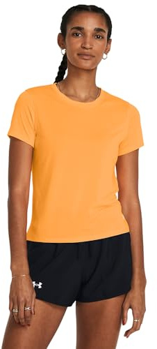 Under Armour Womens Streaker Short Sleeve Running Top Orange S