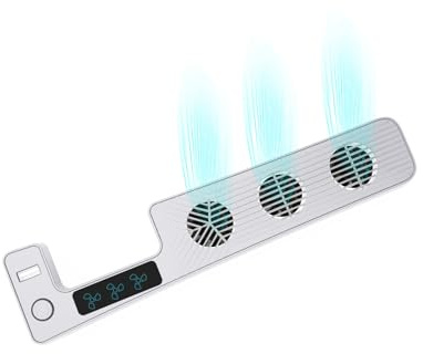 Ventilateur de refroidissement pour Playstation PS5 Slim,Accessoires de refroidissement horizontal pour console de jeu,avec 3 ventilateurs de refroidissement à haute vitesse (Blanc)