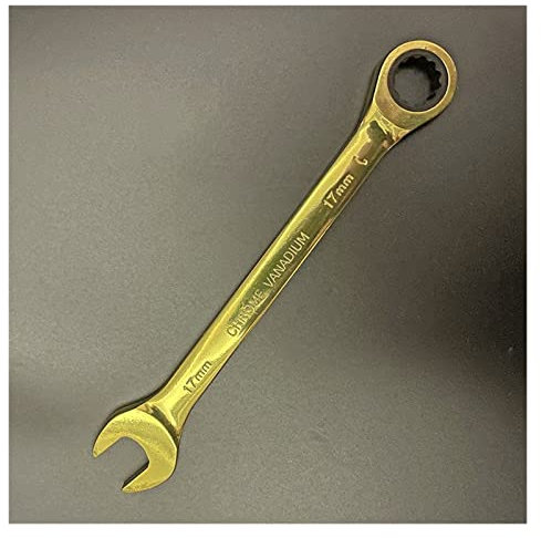 Hardware-Werkzeuge, Maulschlüssel, Farb-Ratschenschlüssel, multifunktionaler, doppelter offener Schraubenschlüssel, Innensechskantschlüssel, Handwerkzeuge, 8 mm, 19 mm (17 mm)