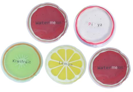 SOLUSTRE 5stücke Kleine Eisbeutel Mit Fruchtdesign Kühl-eis-pads Mini-kühltaschen Für Unterwegs Aus Hochwertigem Material Wiederverwendbar Und Praktisch