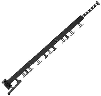 MAGICLULU Wandmontierter Wäscheständer Ausziehbarer Kleiderständer Zusammenklappbarer Kleiderbügelhalter Über Tür Kleiderbügel Kleiderhakengestell Trockner Hängend Weltraum Aluminium