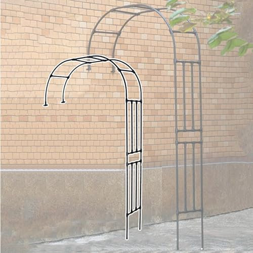 YQMHEZ Gartenbogen, Pergola-Laube aus Metall, verstellbarer Gartenbogen aus Stahl, Gartenbogen for den Außenbereich, for Klettern von Weinreben und Pflanzen, Hochzeiten, Partydekoration, wetterbeständ