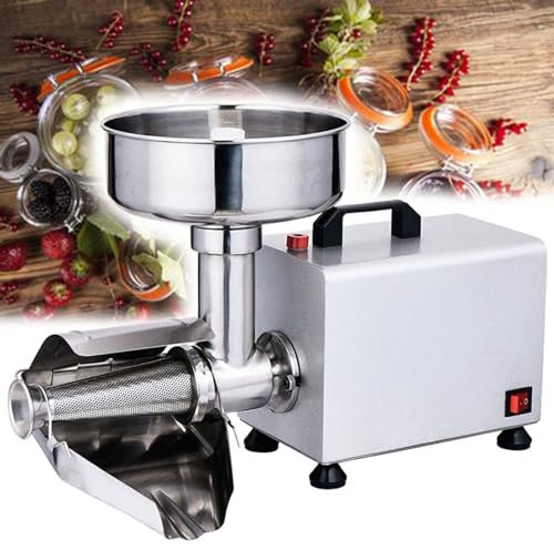 SaryEdge Passapomodoro Elettrico 370W Macchina per macinare i pomodori in Acciaio Inox Pressa per pomodori Salsa Fatta in casa e Produttore di purea(