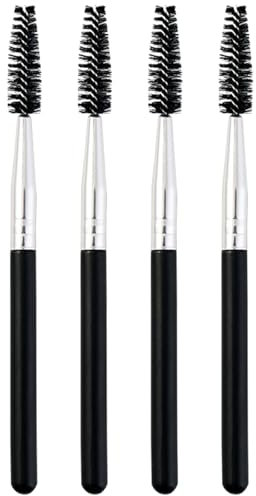 WOLMIK Eyelash Brush - 4 PCS Eyebrow Brush, Eyelash Comb, Portable Eye Brush, for Eye Lash Extension and Lifting Eyebrow, Reusable