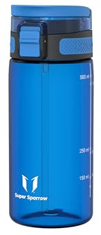 Super Sparrow Borraccia Bambini - 500ml - TouchSip Sportiva Bottiglia - Tritan Senza BPA, a Prova di Perdite - Borracce con Cannuccia Ideale per Scuola e Sport