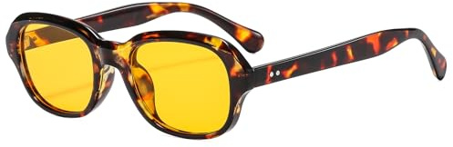 Long Keeper Retro Square Sunglasses for Women Men Vintage 70s 80s Tinted Rectangle Sun Glasses Trendy Slim Square Fashion Shades UV400 Protection