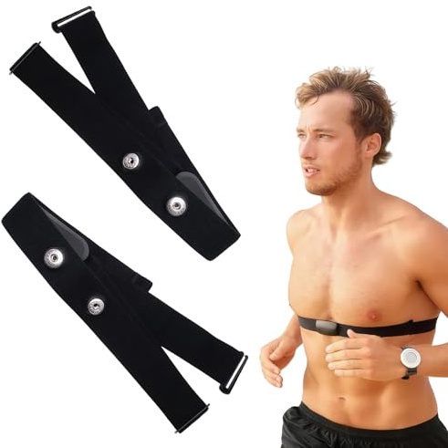 Cardio Belt Adjustable for Heart Rate Sensor: Adjustable Heart Rate Strap Elastic 70 cm to 100 cm Heart Rate Monitor Chest Strap Compatible with Garmin, Wahoo, Polar H10 H9, Coospo, Magene, Bryton