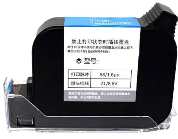Spnqkxw 12,7 mm Sécheur à Main Multicolore à Ciel Multiple Cartouche Compatible avec Les imprimantes à Jet d'encre Thermique TIJ TIJ Solvant(Noir)