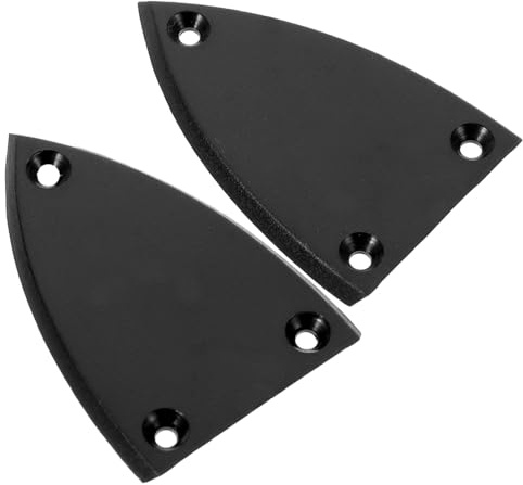 Cabilock 2 Stück Teiliges Elektrisches Gitarrenzubehör Truss Rod Abdeckplatte Dreieckig Ersatzteil für Gitarrenhals Einstellung Leicht zu Installieren Langlebig