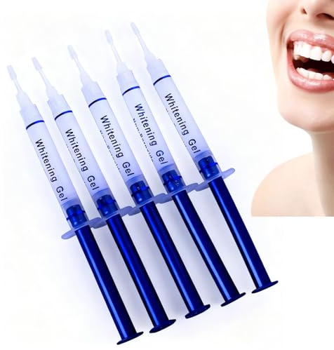 5PCS Teeth Whitening Gel Kit Refills 35% Teeth Bleaching Gel, Fast and Effective Tooth Whitening Kit with 5 Syringes - Get a Dazzling Smile, Tooth Whitener Gels for Sensitive Teeth