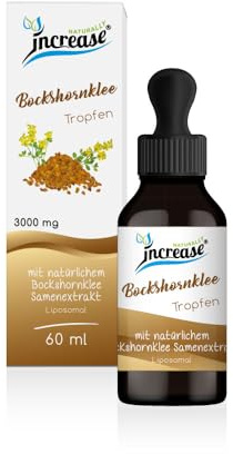 Gotas de fenogreco liposomal en dosis altas - (90.000mg por paquete) 3000mg de fenogreco por dosis diaria -MCT Aceite - Alta biodisponibilidad