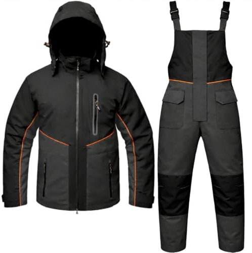 Mega Fishing FLADEN Polar Thermoanzug 2-teilig Jacke + Hose – Angelanzug, wasserdicht, atmungsaktiv, Outdoor Winteranzug