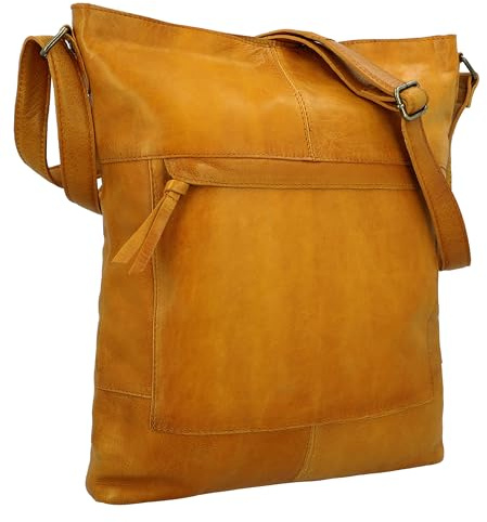 Gusti Umhängetasche Leder - Maola Damen Umhängetasche Handtasche Shopper Ledertasche Leder