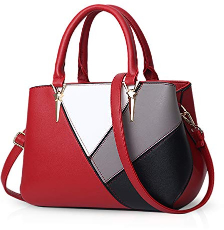 NICOLE & DORIS Handtaschen für Damen Taschen Leder Damen Handtasche die neuesten Trends Spleiß Farbe Umhängetaschen