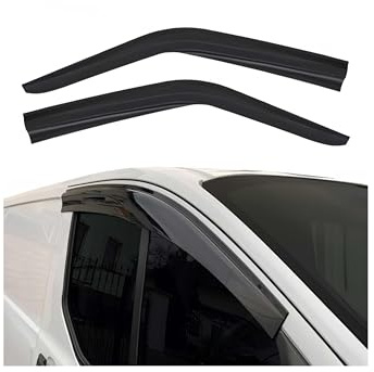 OMAC Windabweiser für Renault Trafic/Opel Vivaro A 2001-2014 Dunkel 2tlg | Regenabweiser, Schützt vor Regen und Spritzwasser, waschstraßenfest