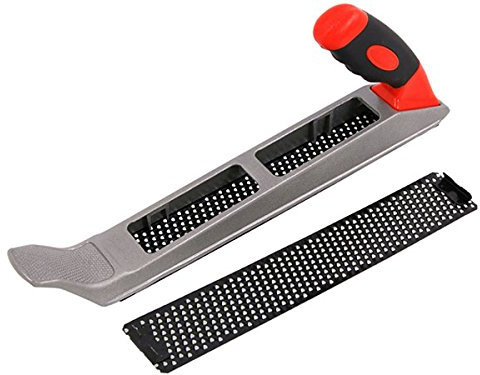 Neilsen CT4165 Wood Rasp – Dual-Position Handle for Use as Plane or File – 250 x 40mm Blade – Ideal for Wood Working Projects, Aluminium Alloy Construction.