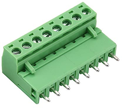 LuoQiuFa10 - Morsettiera a vite PCB maschio femmina a 8 pin passo 5,08 mm