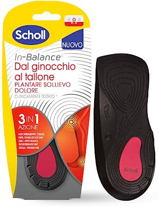 Dr. Scholl's In-Balance Einlegesohlen zur Schmerzlinderung – Everyday vom Knie bis zur Ferse, Größe M (40-42), für Damen und Herren, für alle Arten von Schuhen