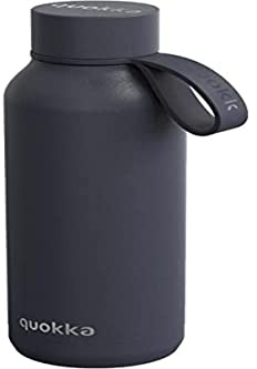 QUOKKA BOTELLA TERMO ACERO INOXIDABLE SOLID CON COLGADOR SLATE 510 ML