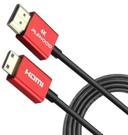 Plehood 4K Mini-HDMI auf HDMI 3ft/1m, High Speed 18Gbps HDMI 2.0, ultradünnes HDMI Kabel Φ3.6mm, suppot 4K@60Hz (A-C 1m)…