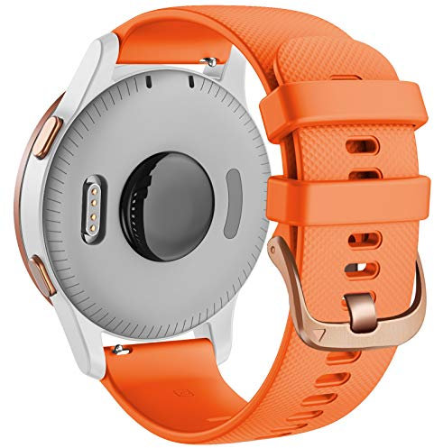 Wtukmo 18 mm Armband für Garmin Vivoactive 3S 4S Vivomove 3S / Venu 2S Smartwatch Silikonarmband für Garmin Move 3S / Active S, For Venu 2S, Achat