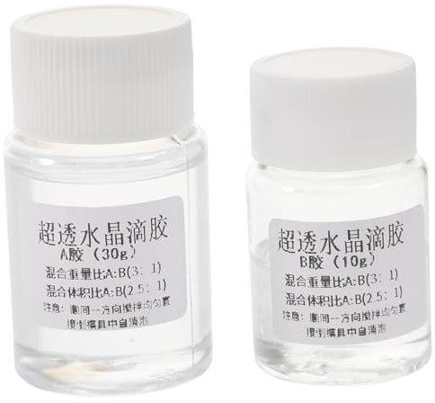 Gatuida Diy Jewelry Arts Crafts 3:1 Epoxy Resin Glue 2 Part Epoxy Resin Glue for Wood Plastic