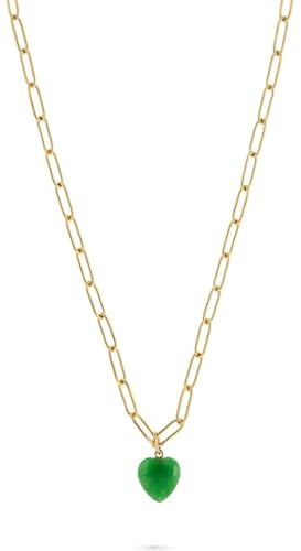 Guido Maria Kretschmer Damen-Kette Edelstahl, Farbstein 1 Kristall One Size, Gelbgold 32029597