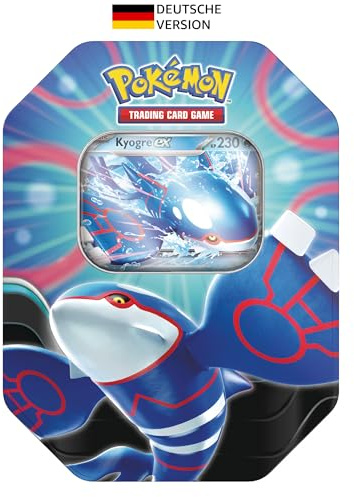 Pokémon - Jeu DE Cartes À Collectionner : Tin Box Azur Légendes : Kyogre-ex (4 boosters & 1 Carte Promo holographique)