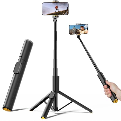 TODI 58 Selfie Stick for iPhone, Tripod for Phone, Compatible with iPhone/Android