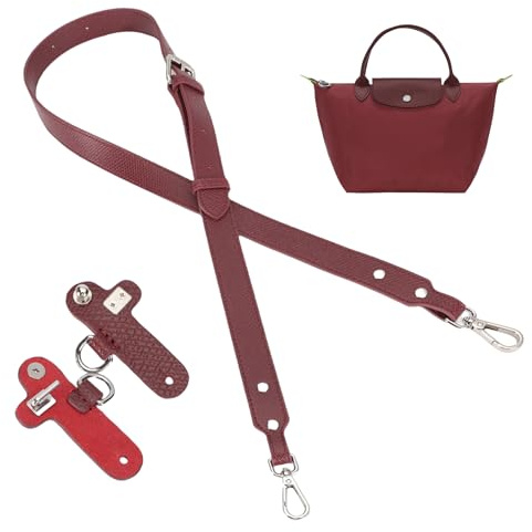 Gastinsave Handtaschengurte Ersatz, Leder Handtasche Crossbody Schultergurt Verstellbar für Longchomp Tasche Frauen