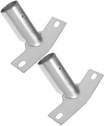 TOVINANNA 2pcs Broom Handle Bracket Metal Push Broom Handle Clip with Threaded Tip Replacement for Extension Pole Replacement Easy Installation