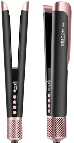 Air Raddrizzatore per capelli 2 in 1 – Piastra per capelli bagnata a secco, senza danni al calore, senza piastre calde, 110.000 giri/min Air Straight Hair Raddrizzatore, asciugatura rapida e
