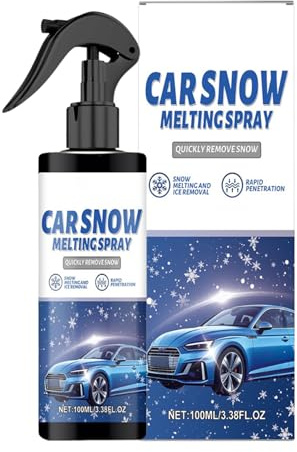 WJnflQN Dégivrant pour Pare-Brise - 100 ML - Produit de dégivrage pour Pare-Brise - pour Camion, Camping-Car, SUV, berlines, pour trajets froids, trajets Longue Distance