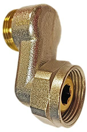 S-Anschlussverschraubung Exenter S-Form G 3/4 AG x 3/4 ÜM Austauschheizkörper