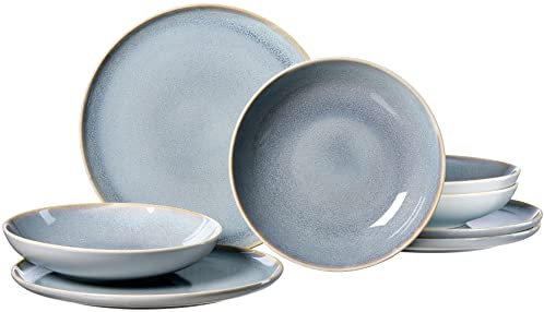 Tafelservice Skagen Stone, 8-teilig, Graublau
