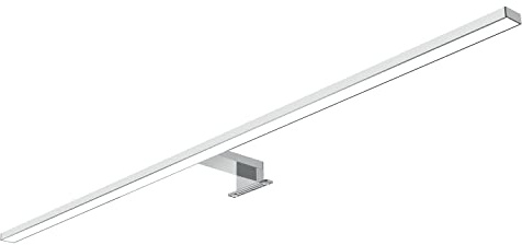 kalb | 80cm LED Badleuchte Badlampe Spiegellampe Spiegelleuchte 230V neutralweiß, silbergrau
