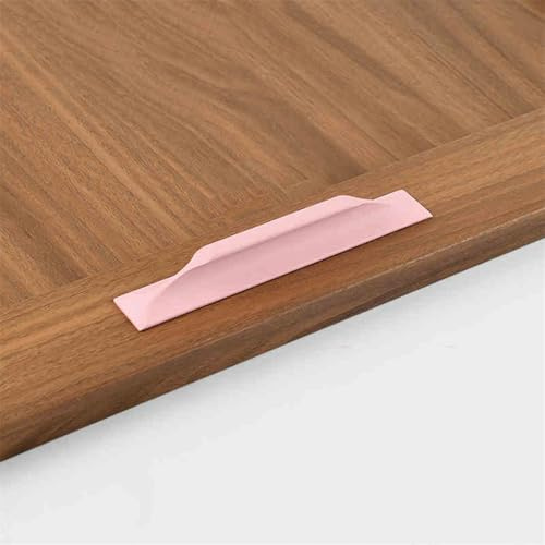 FQFLXY6589 2 Stück Schubladengriff Bunte Griffe für das Kinderzimmer Möbelgriffe Aluminium-Legierung Türgriff selbstklebend Schrankgriffe für Küchenschränke,Kleiderschrank,Tür (150mm,Rosa)