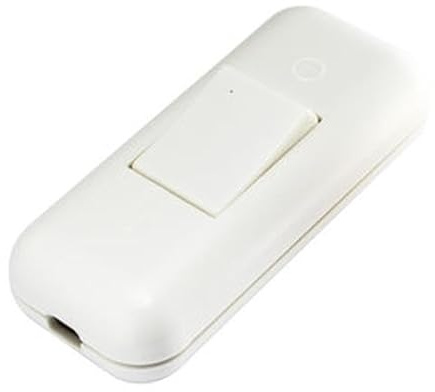 Interruptor bipolar 2A/250V blanco, ideal para controles eléctricos y conexiones seguras en instalaciones domésticas.