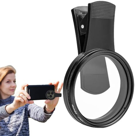 Kamerafilter – Handy-Objektiv-Clip – kreisförmiger Polarisator zum Aufstecken für Fotografie mit Hintergrundbeleuchtungsreduzierung und Sternenlicht-Verbesserung, tragbarer klarer