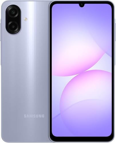 Samsng Galaxy A07 64GB 4G Unlocked Dual SIM Model 2025 Smartphone (Light Violet)