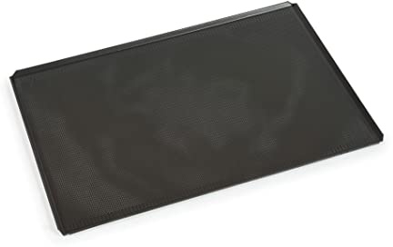 Silicon-Tech Antihaftbeschichtete Alu-Backform gelocht, 60 x 40 mit professioneller Hardfood Beschichtung Ø 2 mm Loch, 3,5mm Abstand zwischen den Löchern
