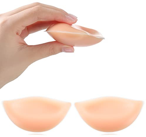 Neer Inserto de Pecho Suave Inserto de Silicona de Sujetador Potenciador de Sujetador Almohadilla de Pecho Push Up (Beige)