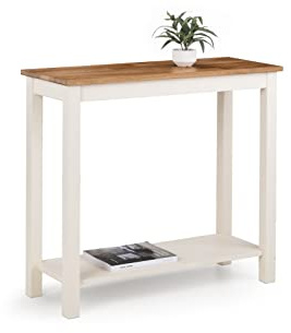Julian Bowen Coxmoor Console Table,Ivory & Oak
