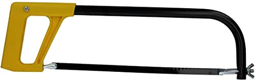 Dunnet Tools 12 Hacksaw For Metal Cutting Plastic Handle Hand Saw Adjustable Blade Tensioner Hack Saw To Cut Metal Multifunction Hand Hacksaws Preinstalled Hacksaw With Blade