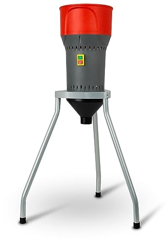 EBERTH Moulin à Céréales Électrique sur Pied, Trémie de Remplissage de 6L, Moteur Électrique de 1000 W, 300kg/h, Moulin à Grains avec Lame Robuste en Acier Inox, 5 Tamis inclus, Broyeur pour Céréales