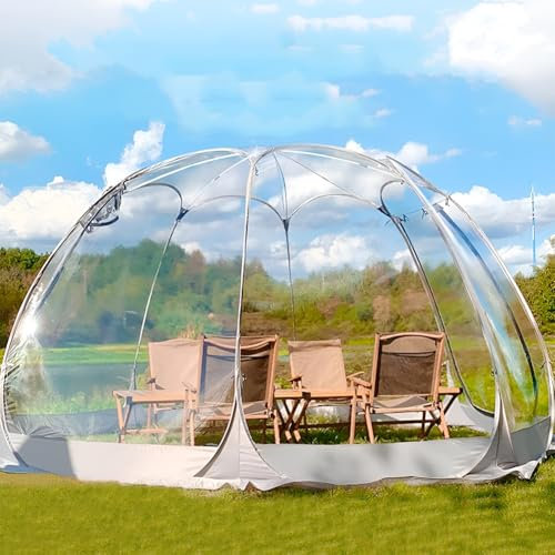 Bubble Tent Pop Up Gazebo, Transparent Tent Outdoor Bubble House Camp Star Tent, 3m/3.6m Igloo Dome Garden Patio Canopy Shelter, Warm Sun Room In Winter, for Party, Camping, Wedding 3.6m
